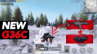 NEW G36C + 6x SCOPE Gameplay! | FPP Solo VS Squad | PUBG Mobile