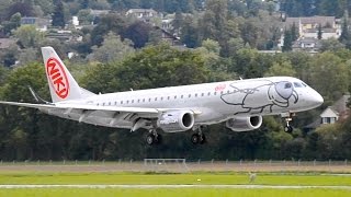 Niki Embraer 190 - Landing in Berne HD