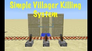 Tutorial: Simple Villager Killing System [Minecraft 1.12.2]