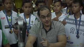 TAHUICHI SUB 11 CAMPEÓN DE LA IBERCUP HIZO LA ENTREGA SIMBÓLICA DEL TROFEO CONQUISTADO EN BRASIL