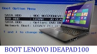 [2019]Boot Lenovo Ideapad  From  USB/ CD/ DVD