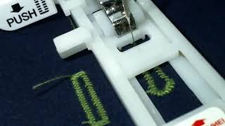 Глазковая петля на швейной машине Bernette Sew S Go 7 и  Bernette Sew S Go 8