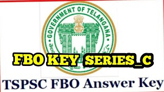 Forest Beat Officers Official Key From TSPSC || Series _C