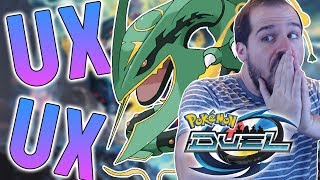 I PULLED TWO MEGA RAYQUAZA IN POKEMON DUEL AND I SCREAMED.