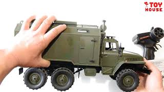 Игрушки машинки. Военный УРАЛ 4320 модель грузовика на радиоуправлении масштаб 1/16 WPL B-36 RC 6x6.