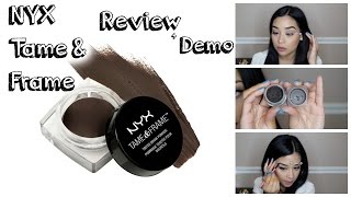 NYX Tame & Frame Brow Pomade Demo + Review
