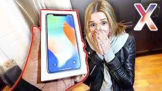 SURPRISING MY GIRLFRIEND WITH IPHONE X (EMOTIONAL)