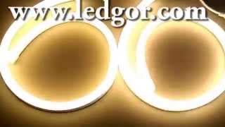 Warm White Blocking side layer Flex Neon LED strip comparsion  LEDGOR