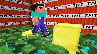 НУБ ПРОТИВ ПАРКУР ИЗ ЗОМБИ В МАЙНКРАФТ НУБИК И ТРОЛЛИНГ ЛОВУШКА MINECRAFT Мультик