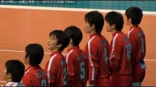 Volleyball 東九州龍谷 × 金蘭会  春高バレーVolleyball2012-107