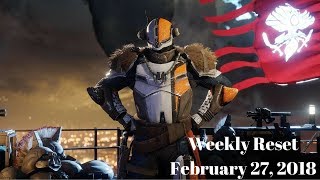 Destiny 2 - Weekly Reset for February 27, 2018 - Nightfall Update!