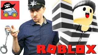 ? Ловим преступников по всему ROBLOX на Вертолете Играем в ПОБЕГ ИЗ ТЮРЬМЫ за полицейских Жестянка