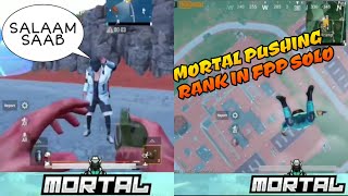 Mortal rank pushing in solo fpp, meeting 2 fans in match, fun to watch pubg mobile stream highlights