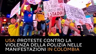 USA: proteste contro la violenza della polizia nelle manifestazioni in Colombia