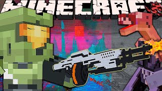 СУПЕР ПУШКИ В MINECRAFT! Обзор мода Minecraft "Combat Evolved Halo"