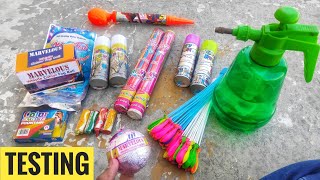 Testing new and different types of Holi stash 2020,Magic ballon,colour smoke,Water Gun,Ballon Filler
