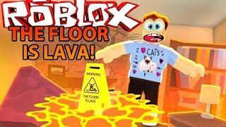 ПОЛ ЭТО ЛАВА Челлендж в Роблокс THE FLOOR IS LAVA ROBLOX как майнкрафт на детском игровом SPTV