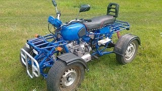 Самодельный квадроцикл на базе мотоцикла Днепр и ВАЗ 2101 Homemade ATV based motorcycle Dnepr