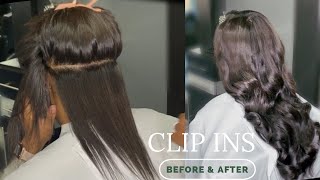 CLIP INS AND BLENDING HAIR EXTENSIONS FOR SHORT/MEDIUM LENGTH HAIR!!