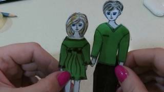 КАК СДЕЛАТЬ БУМАЖНУЮ КУКЛУ//ДВУСТОРОННЮЮ//ЭКСКЛЮЗИВ//HOW TO MAKE A PAPER DOLL//