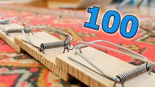ЧТО ЕСЛИ 100 МЫШЕЛОВОК СРАБОТАЮТ ОДНОВРЕМЕННО?
