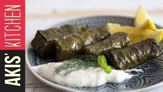 Greek Dolmades - Stuffed Vine Leaves | Akis Petretzikis Kitchen