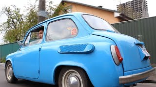 ЗАЗ 965 с НОВЫМ мотором в городе.  Едет - неожиданно!