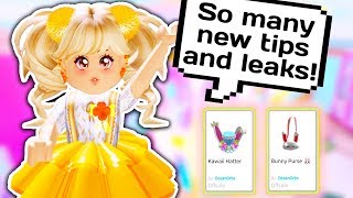 NEW HALO TIPS AND EASTER UPDATE LEAKS // Roblox Royale High School