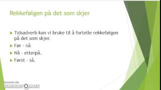 Norsk grammatikk - Setningslære: Del 1 Tekstbinding