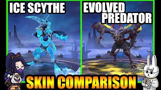 HELCURT EVOLVED PREDATOR SKIN VS. ICE SCYTHE SKIN - MLBB SKIN COMPARISON SERIES