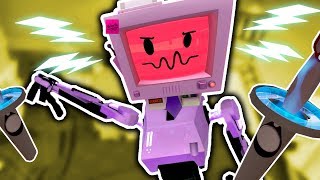 EVIL JOB BOT'S REVENGE IN CURSED JOB SIMULATOR | Budget Cuts VR (Lets Play HTC Vive Gameplay)