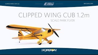 E-flite Clipped Wing Cub 1.2m BNF Basic and PNP