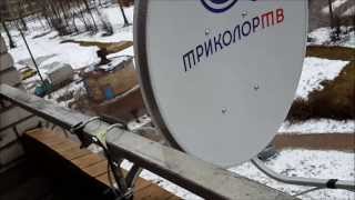 Простой способ установки спутниковой тв антенны (тарелки) на балконе.