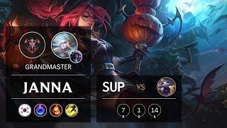 Janna Support vs Yuumi - KR Grandmaster Patch 9.11