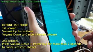 Samsung Galaxy J6 SM-J600GT 2018 Download Mode
