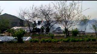 pożar w Jaroszewie koło Żnina 27.04.2011