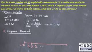 7. Cuota de una renta financiera constante (1/2)