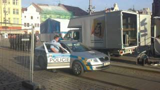 FC Viktoria Plzeň - zásah Policie při protestu