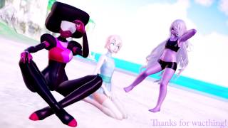 【MMD Steven Universe】Crystal gem fusions