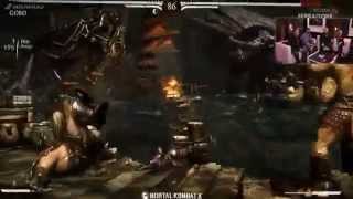 Mortal Kombat X-Ферра и Торр пробовали одолеть Горо. Low res