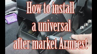 How to install an after market Armrest into an Audi A3