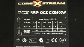 OCZ CoreXstream 500W güç kaynağı video inceleme