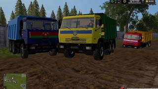 Мод Камаз 65115 (BY,RUS,UKR,GER)  для Farming Simulator 2017