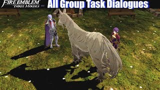 FE3H All Unique Group Task Dialogues (Ashen Wolves) - Fire Emblem Three Houses