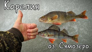 Зимняя Рыбалка в Карелии. Озеро Сямозеро