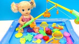 Куклы Пупсики Играем В Рыбалку Игры В Бассейне #Игрушки Для детей 108маматв