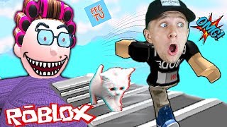 КАНИКУЛЫ у БАБУЛИ в ROBLOX закончились Побегом приключения мульт героя Смешное видео для детей FFGTV