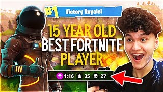 This 15 Year Old Kid Is The BEST Fortnite Player In The World (My Little Brother)