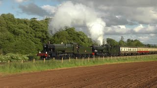 West Somerset Railway 40th Anniversary Reopening Gala *Double headed Manors hauling a 14 coach train