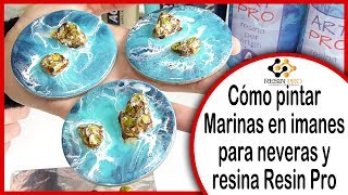 Cómo pintar Marinas en imanes para neveras y resina Resin Pro